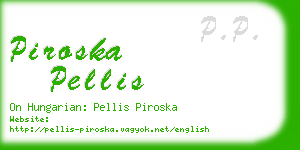 piroska pellis business card